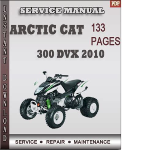 Arctic Cat Dvx 300 Utility 300 2010 Service Repair Manual