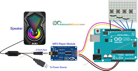 Arduino Speaker Wiring Diagram