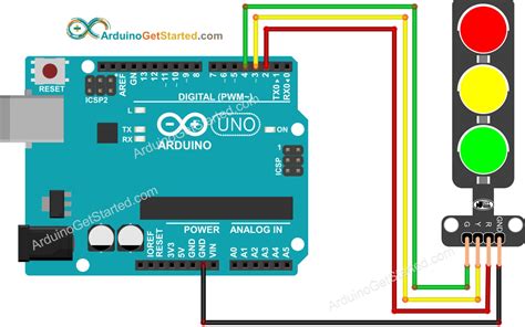 Arduino Traffic Light Wiring Diagram