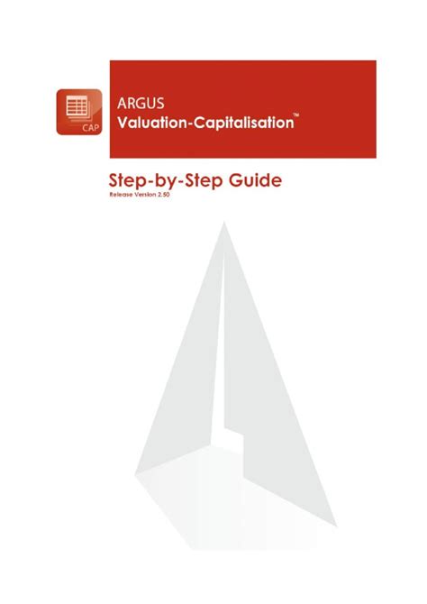 Argus Valuation Capitalisation Manual