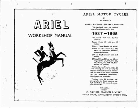 Ariel 1937 1965 All Models Motorcycle Workshop Manual Repair Manual Service Manual Download