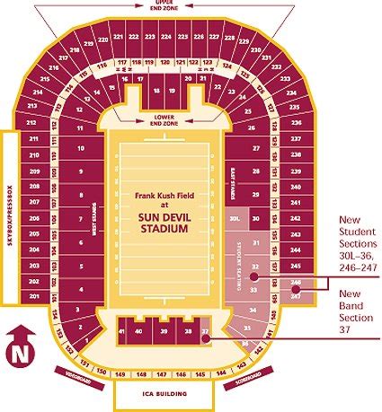Arizona State Football Seating Chart