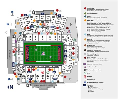 Arizona Wildcats Football Seating Chart