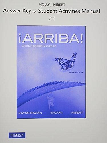 Arriba 6th Edition Student Activities Manual Answers