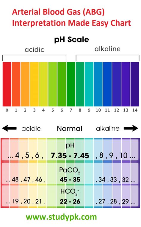 Arterial Blood Gas Chart