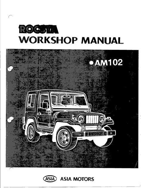 Asia Rocsta Workshop Service Manual