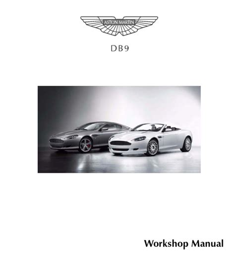 Aston Martin Db9 2005 2010 Workshop Repair Service Manual