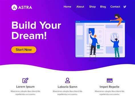 Astra Website Templates