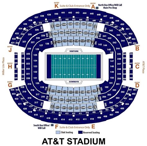 At And T Stadium Arlington Seating Chart