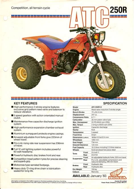 Atc200s Honda Repair Service Manual Atc 200s Instant Download 84 85 86