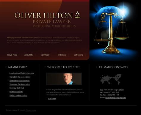 Attorney Website Template