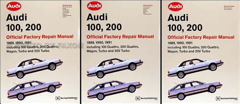 Audi 100 And Audi 200 Years 1989 1991 Service Manual