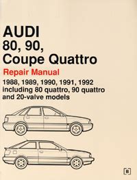 Audi 80 90 1987 1992 Repair Service Manual