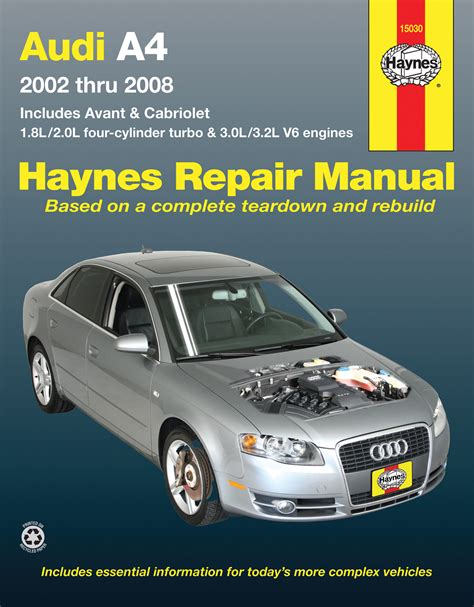 Audi A4 2002 2008 Haynes Repair Manual