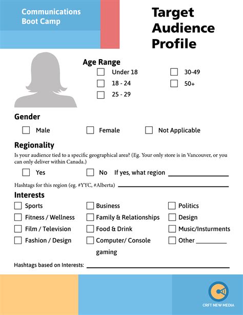 Audience Profile Template