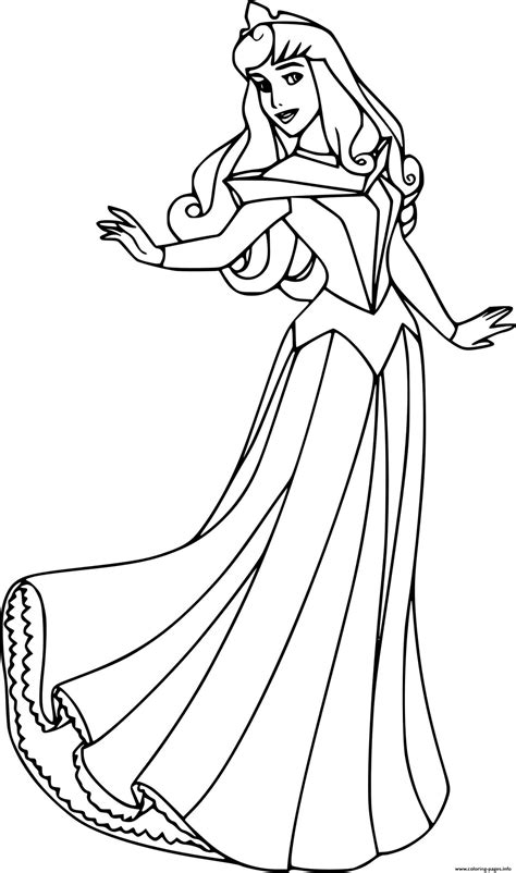 Aurora Coloring Pages Printable