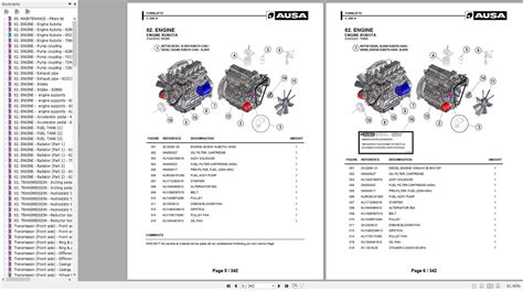 Ausa C 250 H C250h Forklift Parts Manual