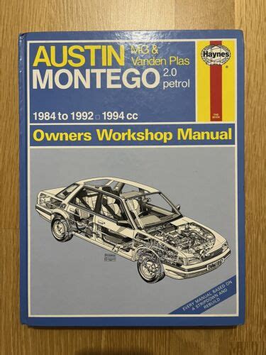 Austin Montego Turbo Workshop Manual