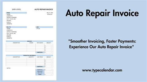 Auto Repair Template
