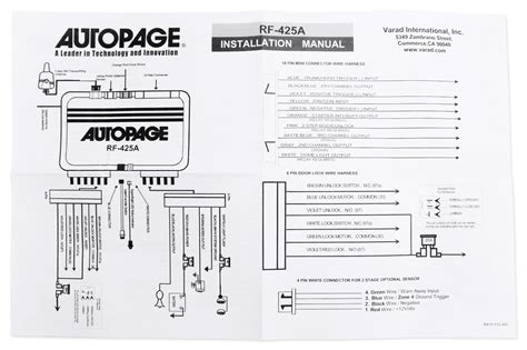 Autopage Rf 350 Installation Manual