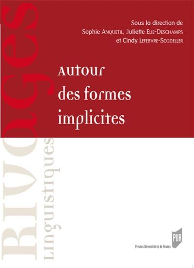 Autour Des Formes Implicites Epubpdf Free - 