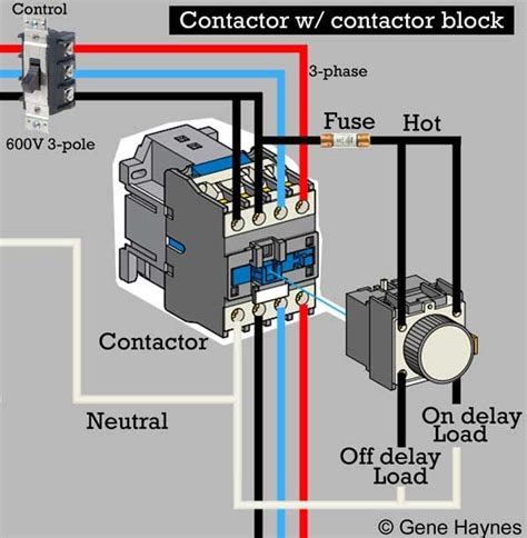 Auxiliary Contactor 3 Pole Contactor Wiring Diagram