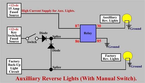 Auxiliary Reverse Lights Wiring Diagram For