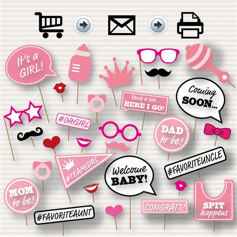 Baby Shower Photo Booth Props Free Printable