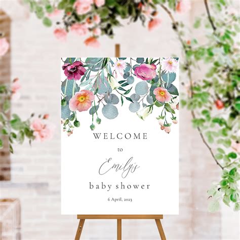 Baby Shower Welcome Board Template