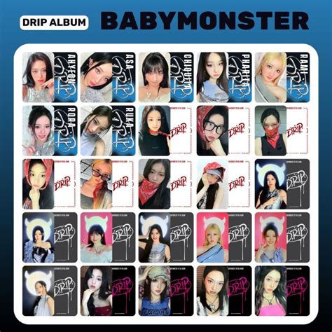 Babymonster Drip Photocard Template