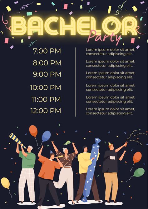 Bachelor Party Template