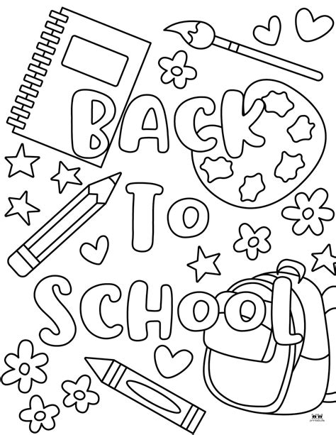 Back To School Coloring Pages Free Printable