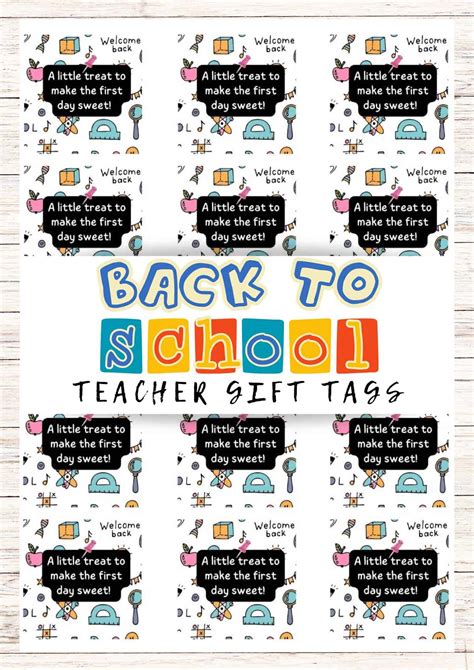 Back To School Gift Tags Printable Free