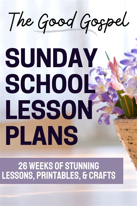 Back To School Sunday School Lesson Free Printable
