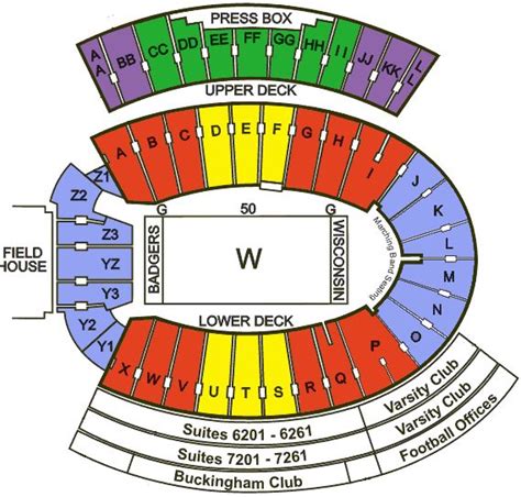 Badger Stadium Seating Chart
