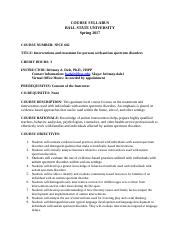 Ball State Course Catalog 2017 Spce 575