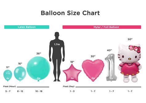 Balloon Size Template