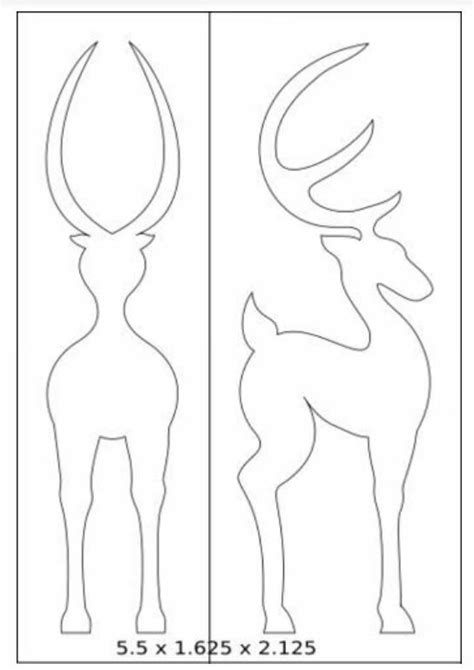 Bandsaw Reindeer Template
