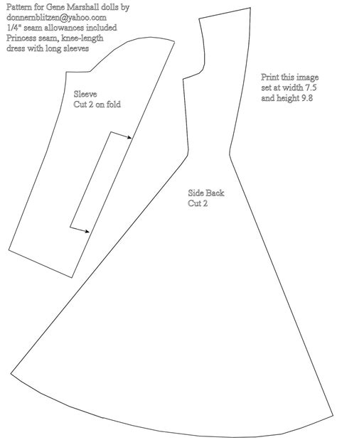 Barbie Dress Template