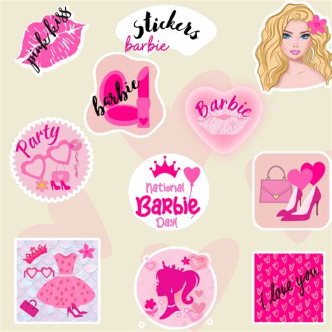Barbie Stickers Printable