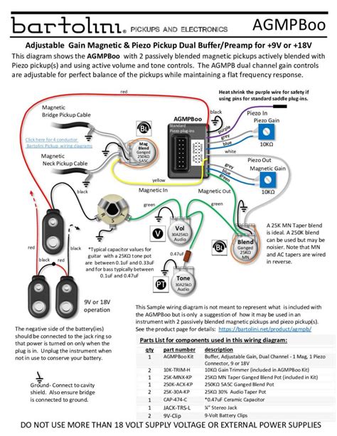 Bartolini Pickups Wiring Diagram