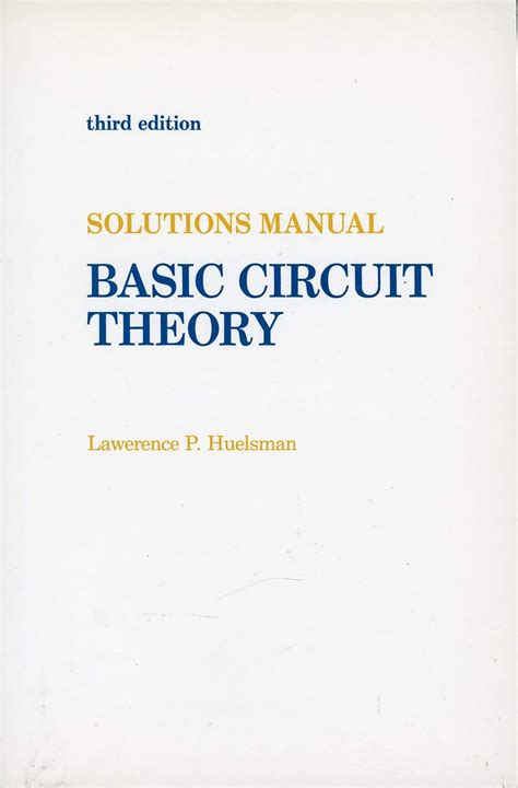 Basic Circuit Theory Solution Manual