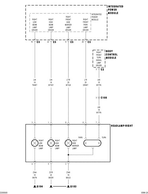 Basic Headlight Wiring Diagram For 2005 Pacifica