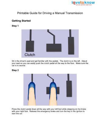 Basic Steps To Drive Manual Transmission Auto