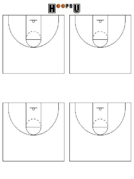 Basketball Half Court Template