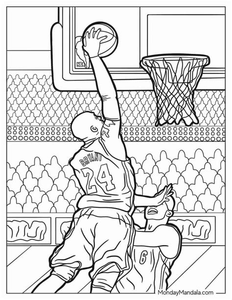 Basketball Printable Coloring Pages