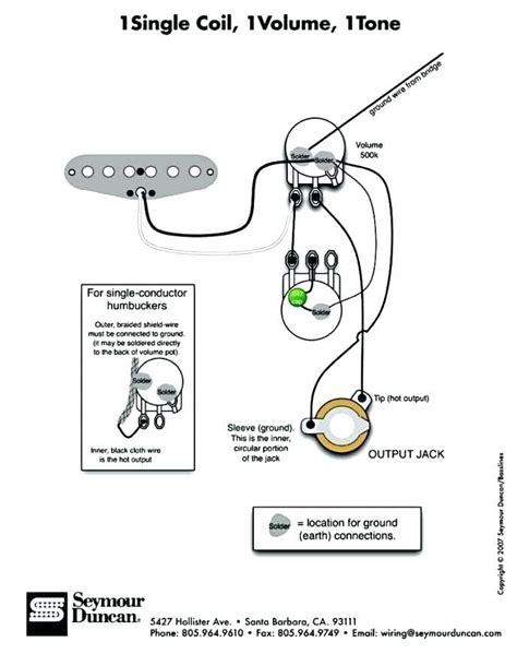 Bass Guitar Single Pickup Wiring Diagram