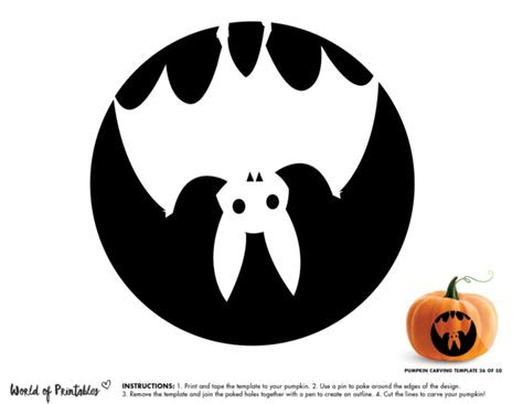 Bat Template Pumpkin Carving