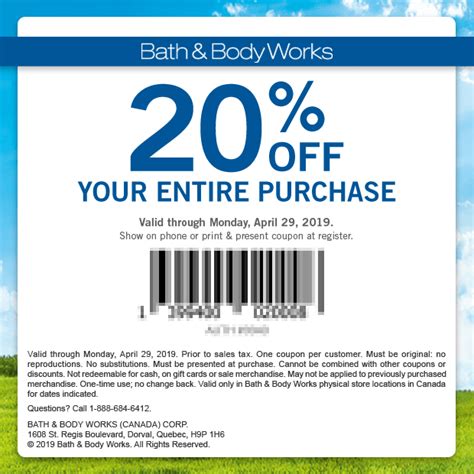 Bath And Body Coupons In-store Printable