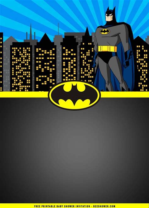 Batman Invitation Template